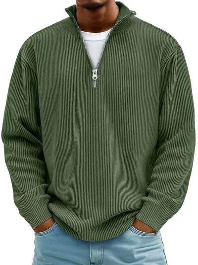 Dennis – Stylowy sweter z zamkiem błyskawicznym