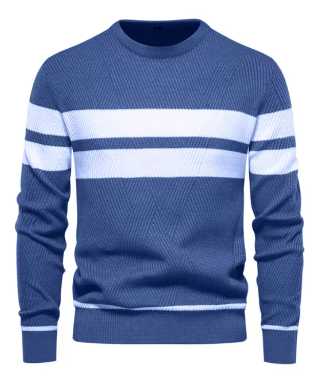 Edmund - Elegancki męski sweter w jodełkę