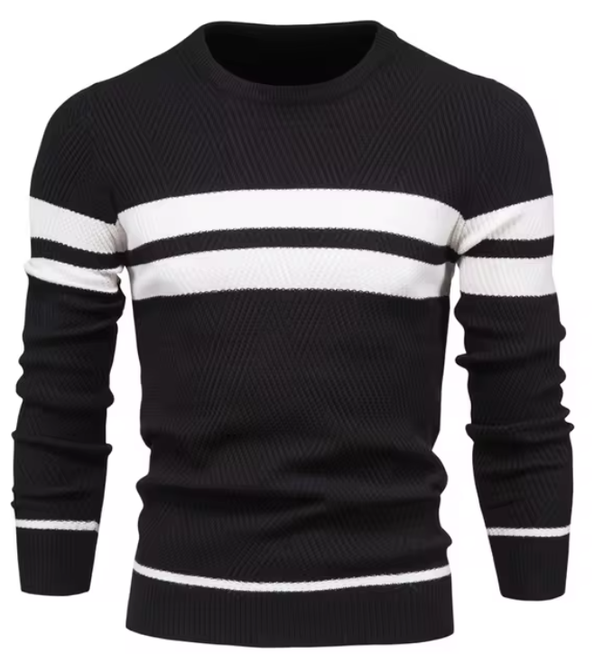 Edmund - Elegancki męski sweter w jodełkę