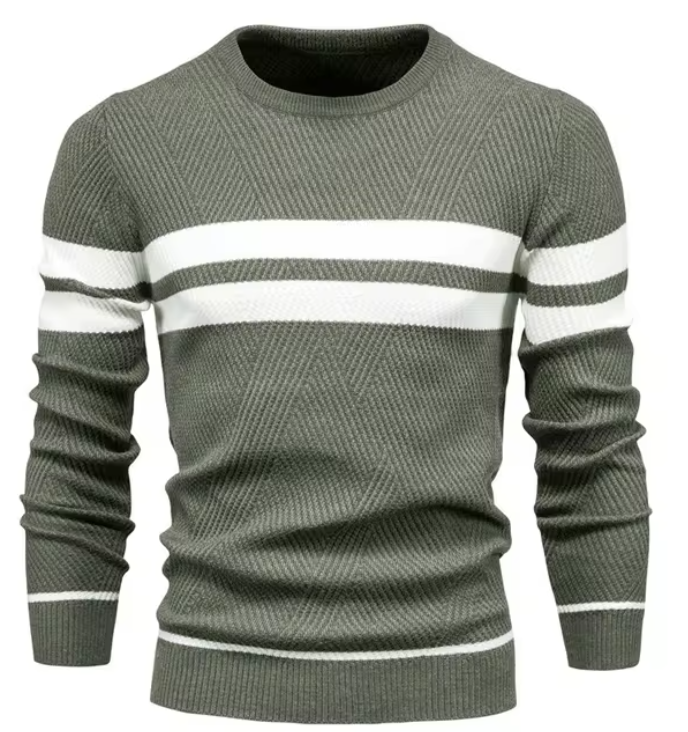 Edmund - Elegancki męski sweter w jodełkę