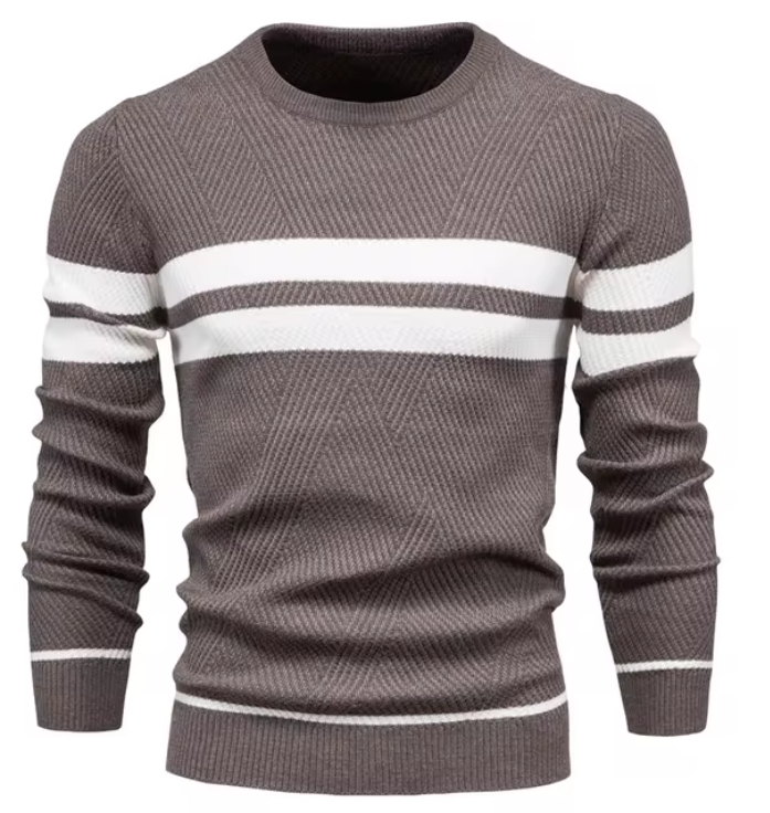 Edmund - Elegancki męski sweter w jodełkę