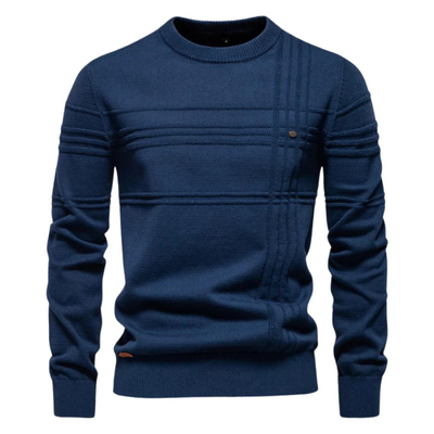 Grzegorz - Elegancki męski sweter w kratkę